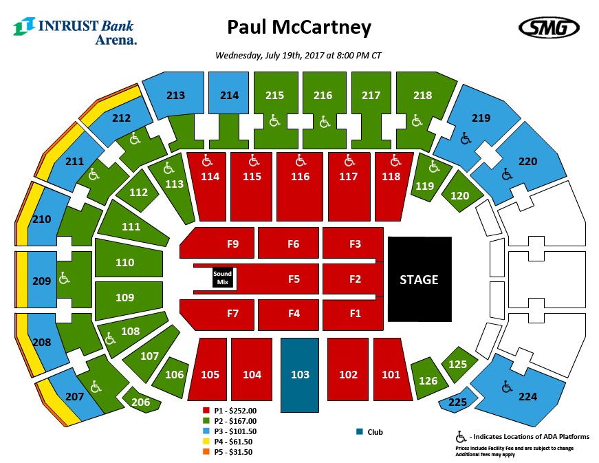 paul mccartney tour melbourne seating plan