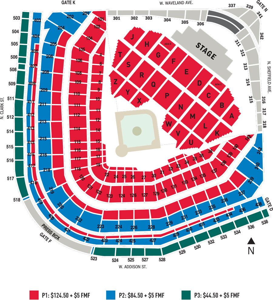 Cubs Field Seating Chart